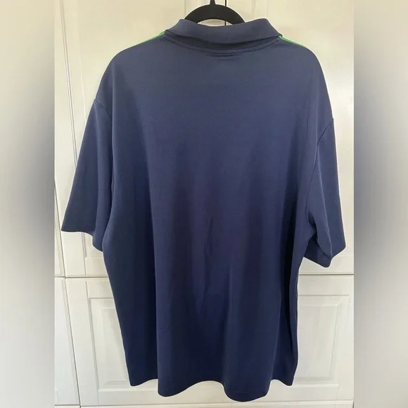 Ben Hogan Men's 2XL Blue Green Golf Performance Polo Colorblock Golf Polo - Picture 4 of 5